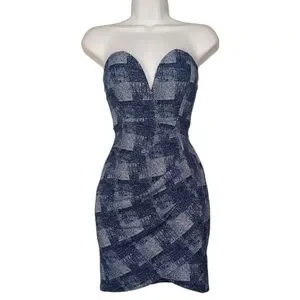 blue checkered bodycon dress Blue Plaid Slip Mini Dress & Reviews - Blue - Dresses